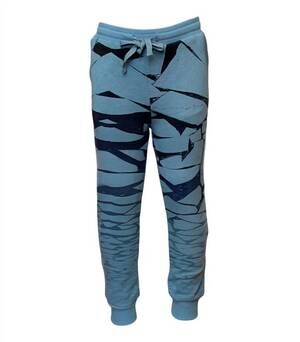 NEW PAPER WINGS kids cracked organic track pants in blue